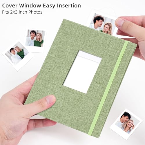 Vienrose Mini Polaroid Photo Album 208 Photos 2x3 Inch Grass Green 1 PACK - color: GrassGreen, size: 1 PACK