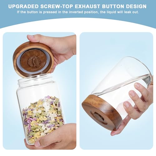Glass Spice Jars Seasoning Containers Small Glass Jars with Lids Airtight Food Storage Canister for Kitchen Pantry Sugar Tea Coffee Bean Nuts Cookies Herbs Salt (30oz(900ml)*2 pack) - color: 30oz(900ml)*2 pack