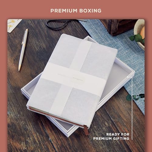 BEECHMORE BOOKS Premium Lined Leather Journal for Men & Women, 5" x 8" (A5) Thick 120gsm Ivory Cream Paper Notebook, Hardcover Vegan Leather Personal Diary, With Gift Box (Rose Wood) (Pack of 2) - color: Rose Wood, size: A5 - 5.8" x 8.3" Medium (Pack of 2