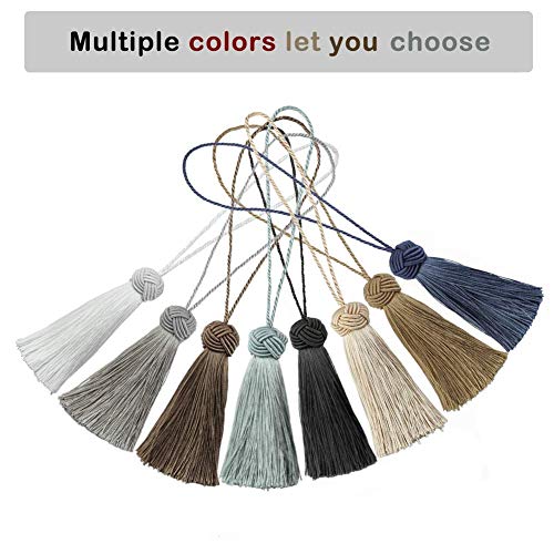 BEL AVENIR 8 Pcs Elegant Polyester Key Tassel Colorful Craft Tassels Charms - color: Navy