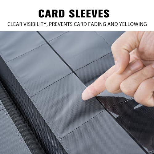 16 Pocket Trading Card Binder,Holds 1024 Standard-Size Card - color: Dark Purple