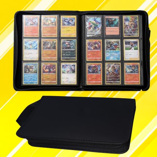 Card Binder, 9 Pocket 540 Card for Collectible Trading Card Albums - color: 540-BLACK-1