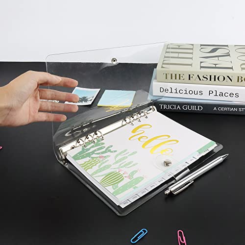 Clear A5 Budget Binder Planner Cover Shell Protector - color: Clear A5