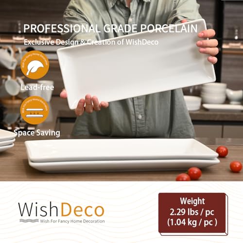 WishDeco Serving Platters Set of 3, Large Serving Trays 14 Inch - size: 14 inch
