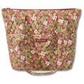 Bella Taylor Stride Tote, Quilted Shoulder Bag for Women - color: Autumn Garden