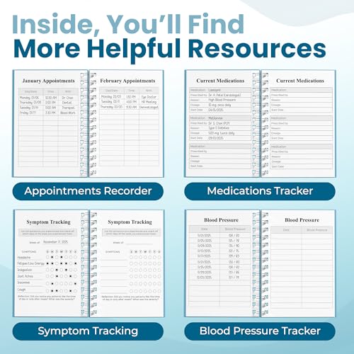 Planners With Purpose B5 Medical Visit Logbook - Medical Notebook Organizer