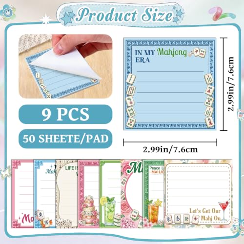 Mahjong Gifts for Women Sticky Notes - style: Mahjong