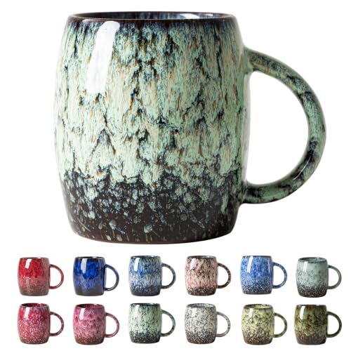 Celadon Rain Ceramic Mug, 14oz Reactive Glaze Mug, Housewarming Gift - color: 14OZ - Celadon Rain · RENEW
