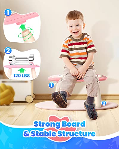Seimome Magnetic Drawing Board, Toddler Girl Toys for 1-3 Year Old, Doodle Board Learning and Educational Kids Toys for 1 2 3 Year Old Baby Birthday GIF- Pink - color: Pink