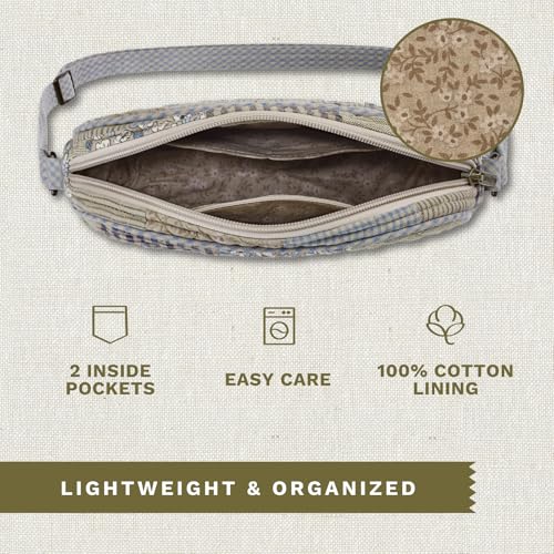 Bella Taylor Simple Crossbody, Quilted Handbag for Women - color: Khaki Patchwork
