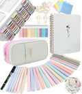 Bible Study Supplies Journaling Kit With Tabs, Highlighter, Notebook and Pen Case - Annotation Kit, Study Group Essentials Accessories Set for Women, Students, Beginner Christian Gifts