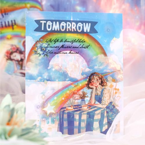 96 Pcs Rainbow Stickers for Scrapbooking and Journaling - color: Rainbow