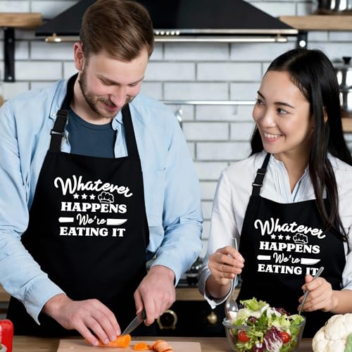 Funny Aprons for Men，Women - color: Whatever Happens We're Eating It