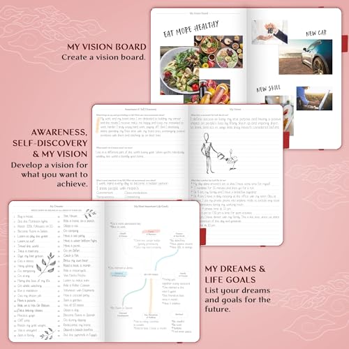 Legend Planner Undated, Weekly & Daily Goal Journal, A5 Red - color: Red (Undated), size: A5 (5.5'' x 8.3'')