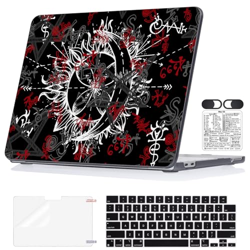Gothic Pattern Black Case for 2026 MacBook Neo 13 Inch A18 Pro A3404 - color: Gothic
