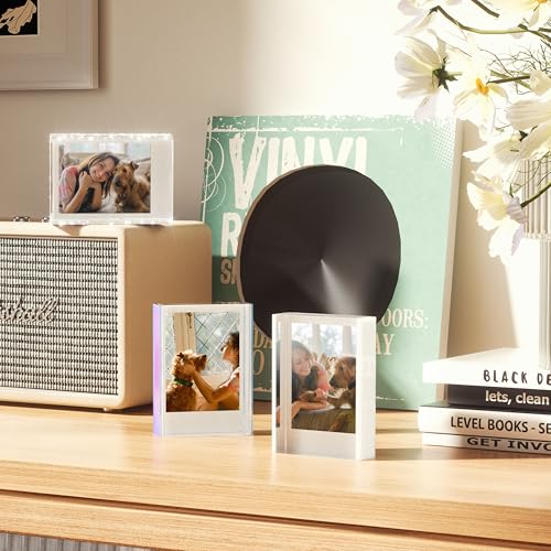 WINKINE 6 Pack Instax Mini Picture Frame, 2x3 Small Picture Frames - color: Iridescent, size: 6 pack