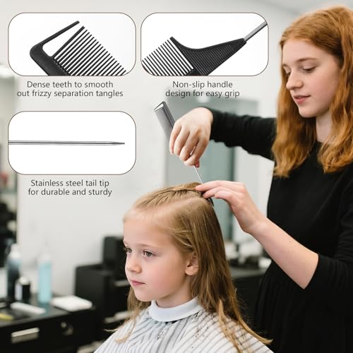 SWEET VIEW Boar Bristle Slick Back Hair Brush - color: Wood Color