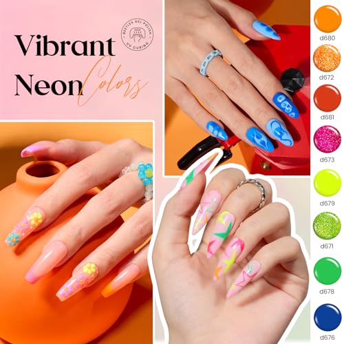 Beetles Gel Liner Nail Art Polish Set 50 Colors Reflective Gold Glitter - color: B-Festive Sparkle