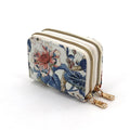 Chinese Style Mini Coin Purse - Elegant & Compact - Perfect for Travel, Daily Commute, and Home Use (blue) - color: blue