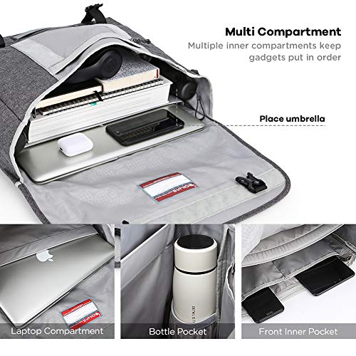 OIWAS 14 Inch Laptop Messenger Bags for Men Waterproof Crossbody Bag, Grey - color: Grey, size: 14 Inch