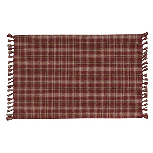 Park Designs Sturbridge Placemat Set of 4, Red