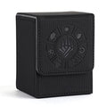 Arkeiliy MTG Deck Box 110+ Storage Sleeved Cards for Magic Commander - color: Black