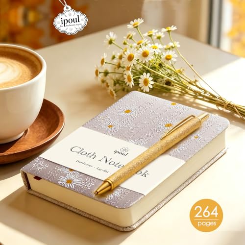 Cute Journal, A6 Notebook, 4x6, Pocket Sketchbook, Travel Journal for Women, Thick Notebook, Diary for Girls, Daisy Flower, Pink - color: A6-Cute Daisy Pink