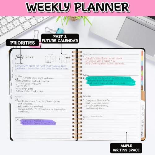 Xqumoi 2027 A5 Planner Black Bitch Sweary Weekly and Monthly Planner Gift - color: Black Bitch 2027, size: A5