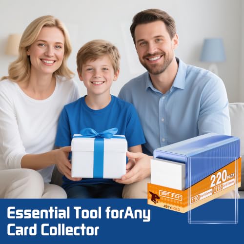 620 Top Loaders for Cards,Premium Plastic Baseball Card Sleeves - size: 220 Blue Sleeves + 400 Soft Sleeves