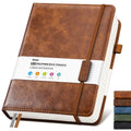 Lined Hardcover Leather Journal Notebook: A4 Journal for Women Men, Brown - color: Brown, size: 8.5"x11"