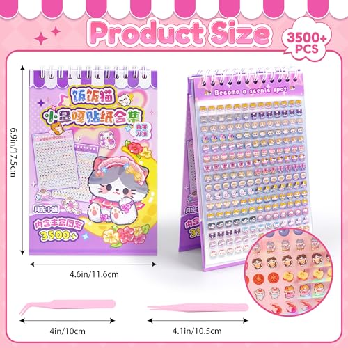 3500+ Japanese Sticker Book,Cute Food Sticker Book,Japanes for Adults - style: Moonlight Town