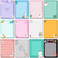 Chiisong 12 Pcs Llama Sticky Notes Llama Gifts Cute Alpaca Notepads - style: Llama Style