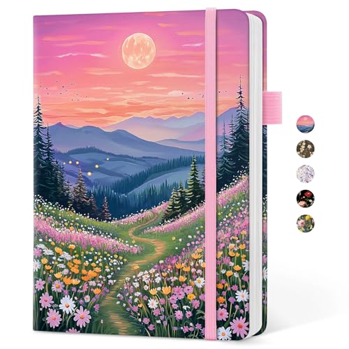Taja Aesthetic Lined Journal for Women, Pretty Notebooks for Work & Study - color: B-Dreamscape Hills