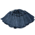 100Pcs 5 Inch Silky Bookmark Tassels for Jewelry, Souvenir(Dark Grey) - color: #26 Dark Grey