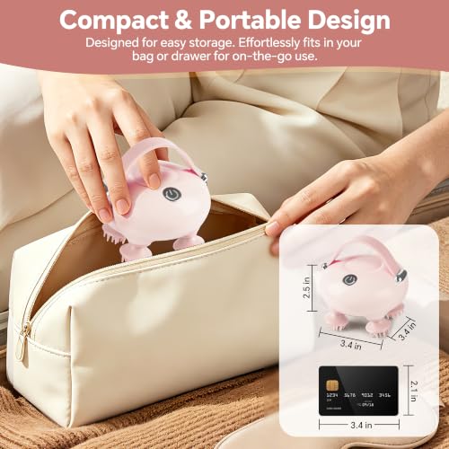 Electric Scalp Massager, Head Massager for Neck Body Stress Relax - color: Soft Pink