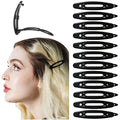 12pcs Hair Barrettes Set for Women and Girls, Hair Clips for Thick Thin Fine Hair, Non-metal Hair Accessories, Non-Slip Grip Handmade Snap Hairpin, BPA Free - color: SN6