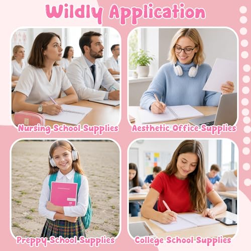 55Pcs Aesthetic School Supplies with Pen Case Preppy Stationery Set