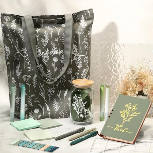 14 Pcs Inspirational Journal Kit for Women, Green - color: green