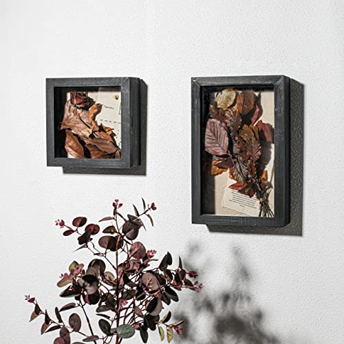 Freezing point Shadow Box Frame 8x12.5 Shadow Box Display Case Cabinet Picture with Linen Back Memorabilia Awards Medals Pin Bouquet Wedding Flower Baby Memory Box for Keepsake Black Large - color: Black, size: 8×12.5