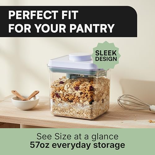 Bop Top Airtight Food Storage Containers | Pop-Top Lid | 7 Cups / 57 Oz - color: Single: 57 oz