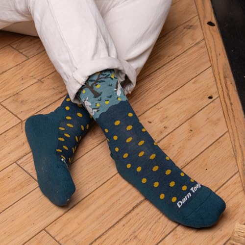 Darn Tough Vermont Women's Wildlife Crew Light Cushion Socks (6105) - color: Dark Teal, size: Medium
