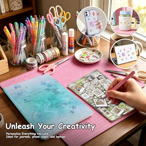 Tmtains 64 Sheets Korean Sticker Book for Scrapbook Retro Manga & Rain Style Japanese Stickers for Journaling Aesthetic Cute Sticker Book for Adults Dreamcore Stickers for DIY Junk Journal (Rain) - color: B-blue&green