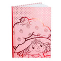 Strawberry Shortcake Red Foil Hardcover Journal, Lined Notebook with Ribbon Bookmark, 5.75 x 8.5 Inches, 87 Pages - color: Strawberry Shortcake Red Foil