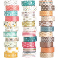 TaoBary 33 Rolls Washi Tape Set, 15mm Holiday Seasonal,Charming Style - style: Charming Style