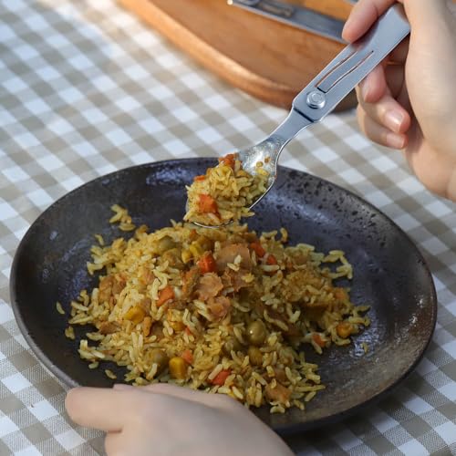 Roxon C2 2 in 1 Detachable Folding Camping Utensil with Fork & Spoon