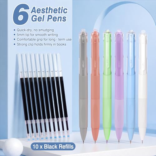 MoKo Pencil Case with Supplies, 59Pcs Aesthetic School Set, Blue - color: Blue-59P