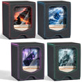 Fabmaker 4 Pack Deck Box Compatible with MTG Commander,Comman-der Deck Box - color: Multicolor, size: 4 pack