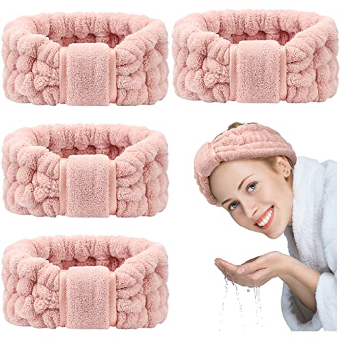 WILLBOND Spa Headband for Washing Face,Pink - color: Pink
