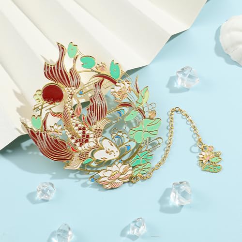 Shan Hai Jing Divine Beasts Bookmark Phoenix Dragon Koi Deer Good Luck Gift - color: Style 4 Gift Boxed