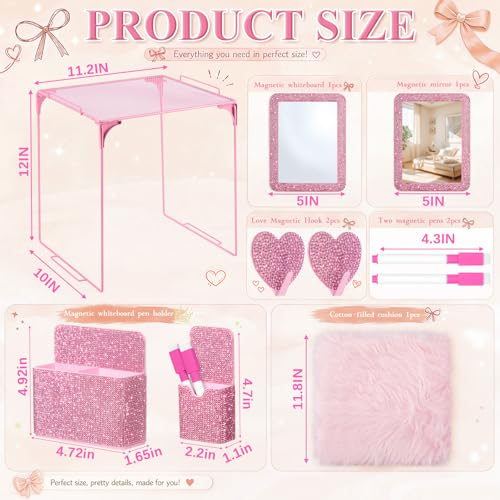 MotiMind Pink Bling Locker Accessories Kit for Teen Girls - color: Pink